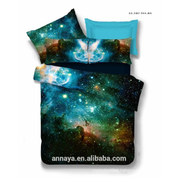 2016 3D bedding set hot sale---starry sky collection,90gsm